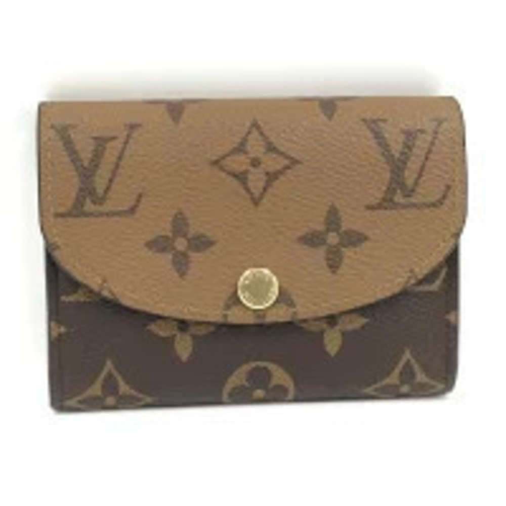 LOUIS VUITTON Portemonnaie Rosalie Compact Wallet Monogram Reverse
